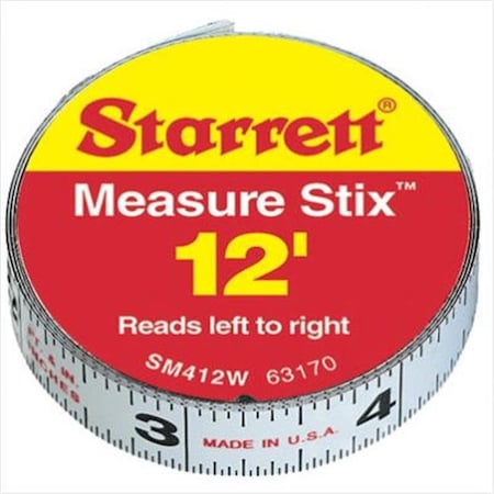 Starrett L.S. Starrett 681-63170 Sm412W 1-2 Inchx12' Measure 681-63170